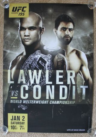 Official Ufc 195 Lawler Vs Condit Poster 27x39 (near)