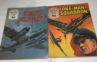 Vintage Battle Picture Library Comic Paperback Books 1971 Issues 558 599