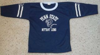 Vintage 1970s - 80s Penn State Nittany Lions Football Jersey T - Shirt Hutch Kid 