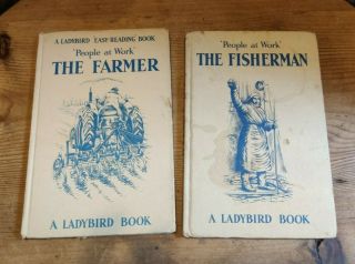 Vintage Ladybird Book - People At Work - The Farmer And The Fisherman 1963