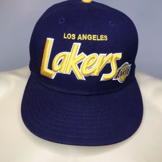 Los Angeles Lakers Mitchell & Ness/throw - Back/retro Snap - Back Hat/cap/nba