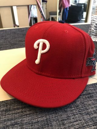 Philadelphia Phillies - Red - 2010 All - Star Game Hat - Era - Size 7 3/8