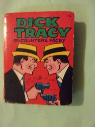 Vintage Big Little Book Dick Tracy Encounters Facey 2001 Whitman 1967 1st Ed Vg,