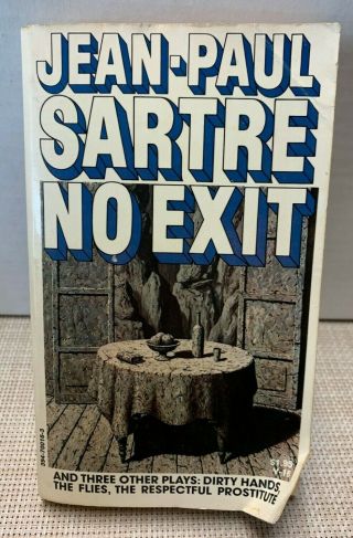 No Exit & 3 Other Plays By Jean - Paul Sartre Vintage Books 1976