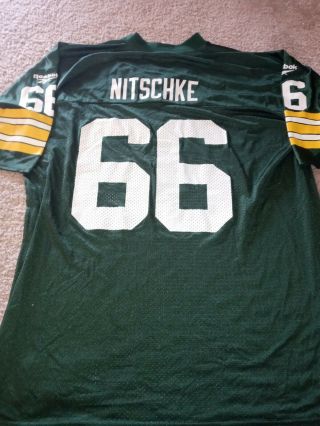Ray Nitschke Green Bay Packers Reebox Throwback Jersey Size Xl