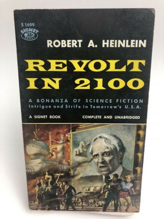 Revolt In 2100 Robert A.  Heinlein Signet S 1699 Science Fiction