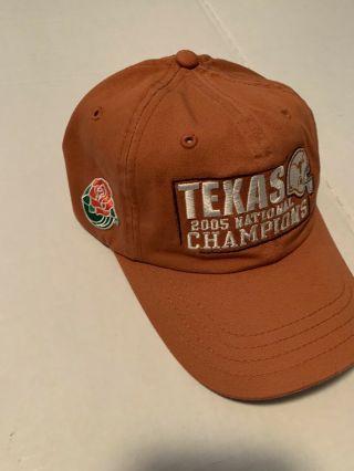 Nike Texas Football Hat 2005 National Champions Rose Bowl Burnt Orange Euc