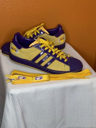 L.  A.  Lakers Adidas Shell Toes
