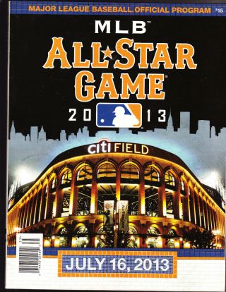 2013 Mlb Baseball All Star Game Program York Mets Citi Field