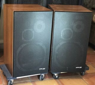 Vintage Pair (2) Pioneer Hpm - 100 4 - Way Floor Speakers 100w Of Great Music