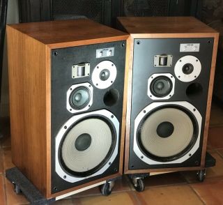 Vintage PAIR (2) Pioneer HPM - 100 4 - way Floor Speakers 100W of GREAT MUSIC 3