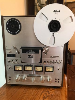 Vintage Akai Gx - 630d - Ss Reel - To - Reel Stereo Tape Player Hub & Metal Reel