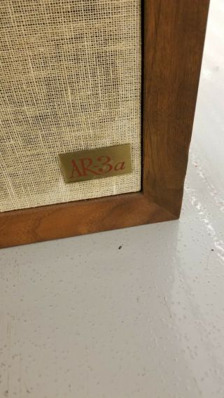 Vintage Acoustic Research AR - 3a Speakers Pair For Restoration 3