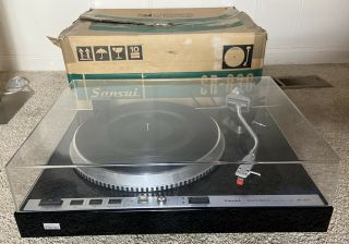 Vintage Sansui Sr - 838 Direct Drive Turntable Rare Made In Japan - Sounds Great