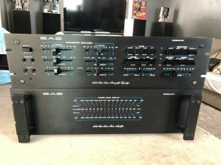 Sae 2300 Solid State Stereo Power Amplifier And Sae 2900 Equalizer
