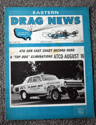 Eastern Drag News July 31,  1964 Vol 3 No 18
