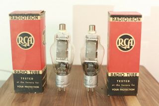 Vintage NOS RCA 8005 Triode Tube Pair for Mcintosh MI - 200 Power Amplifier 3