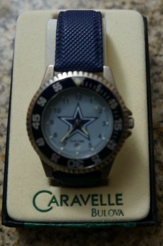 Nfl Dallas Cowboys Caravelle Bulova Quartz Watch