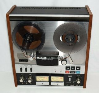 Vintage Teac A - 4300 Reel To Reel Auto Reverse 7 " Tape Deck Player Recorder
