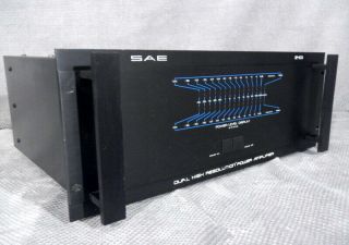 SAE 2401 Stereo Power Amp Dual High Resolution Power Amplifier 250 watts/ch @ 8 2