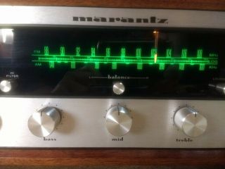 Rebuilt Marantz 2220b stereo receiver,  wood case 3