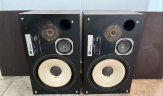 Jbl Model L100 Century Speakers In Cherrywood Color With Grills