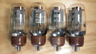 Closely Matched Quad of GEC KT66 Vacuum Tubes 2