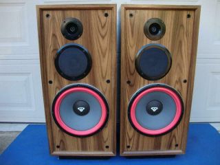 Cerwin Vega Dx - 7 Large 3 - Way Floor Speaker 12 " Woofers - Restored