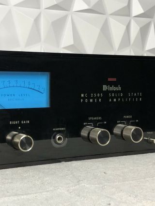 McIntosh MC2505 MC 2505 Solid State Stereo Power Amplifier 3