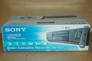 Sony Slv - N77 Vhs Player 4 Head Hi Fi Stereo Video Cassette Recorder Vcr