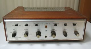 Vintage 1965 Scott Lk - 72 - B Vacuum Tube Stereo Amplifier W/wood Case Sounds Good
