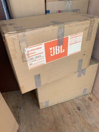 Jbl 4311b Monitor Speakers Set 4311 Bxw Stored Since 1985 W/original Boxes
