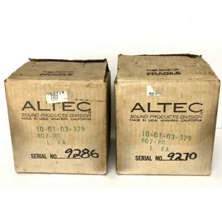 Altec Lansing 802 - 8g Horn Drivers Alnico Magnet (old Stock) Audiophile