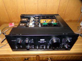 Sansui AU - 717 Stereo Integrated Amplifier,  Pro Repaired,  w/Shop Receipt 3