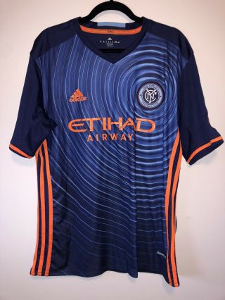 York City Fc Mls Blue Soccer Jersey - Adidas - Adult Xl