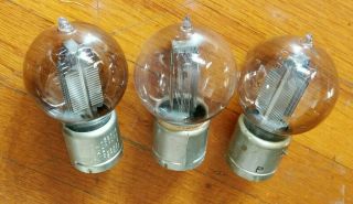 (3) Western Electric 216a Tubes Tennis Ball For 7a,  Good Filament,  Not