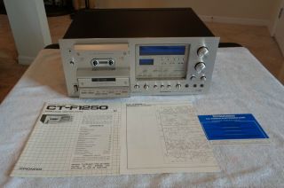 Pioneer Ct - F1250 Cassette Deck - Or Repairs,  Not