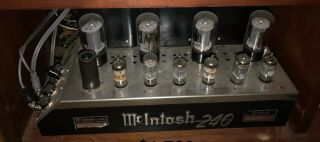 Mcintosh 240 Tube Amplifier Mid Century Stereo Gem