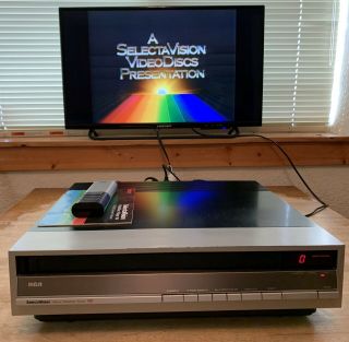 Rca Selectavision Ced Videodisc Player Sjt - 300 Stereo Remote Serviced