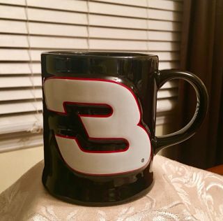 Awesome Dale Earnhardt Nascar 3 Auto Racing Car Driver Black Ceramic Cup Mug