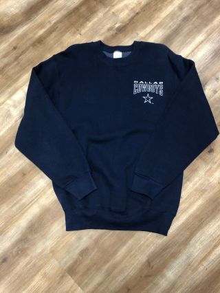 Dallas Cowboys Nfl Football Vintage 90s Patch Logo Salem Sportswear Sweatshirt