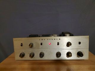 The Fisher Stereo Master Control Amplifier Kx - 200 Tube Amp - Powers On,