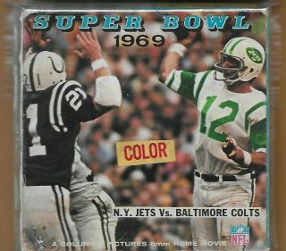 1969 Bowl Iii York Jets Vs Baltimore Colts 8mm Movie Box
