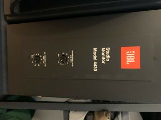 JBL 4430 Studio Monitors and Yamaha pc2002 amp 2