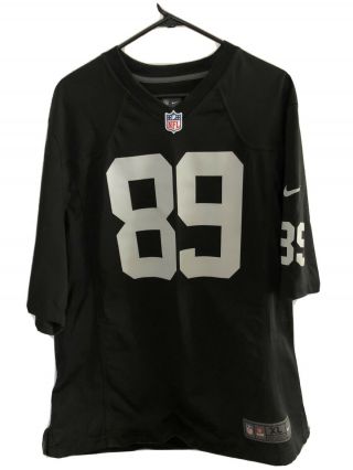 Oakland Raiders Nike On Field Nfl Amari Cooper Black 89 Jersey Size Xl.