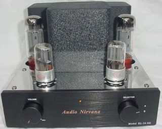 Audio Nirvana El34 Se Single Ended Class A Vacuum Tube Stereo Amplifier
