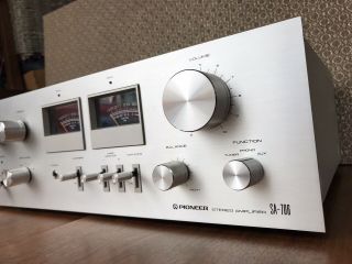 A,  SWEET 1975 PIONEER SA - 706 Stereo Integrated Amplifier YH2901482 multi - volt 2