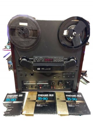 Akai Gx - 747 Dbx 4 Track Stereo Reel To Reel Tape Recorder Vg,