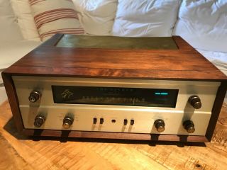 Fisher 400 Tube Stereo Receiver In Fisher Wood Cabinet
