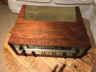 Fisher 400 Tube Stereo Receiver in Fisher Wood Cabinet 2